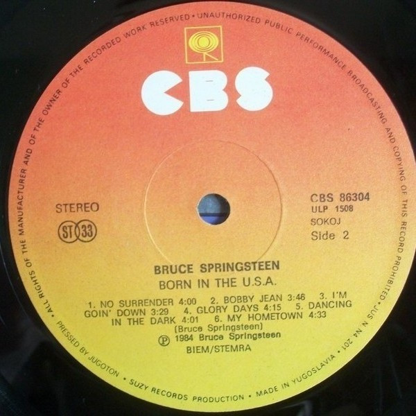Bruce Springsteen - Born In The U.S.A. | Suzy (CBS 86304) - 4