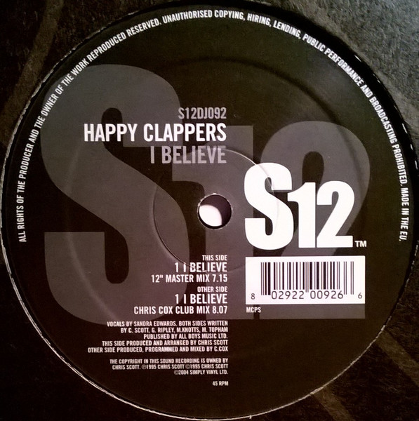 Happy Clappers - I Believe | S12 (S12DJ092) - 2