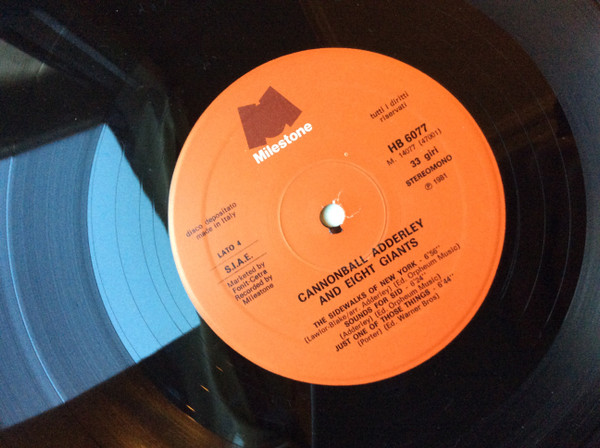 Cannonball Adderley - Cannonball And Eight Giants | Milestone (HB 6077) - 4 Cannonball Adderley - Cannonball And Eight Giants | Milestone (HB 6077) - 4