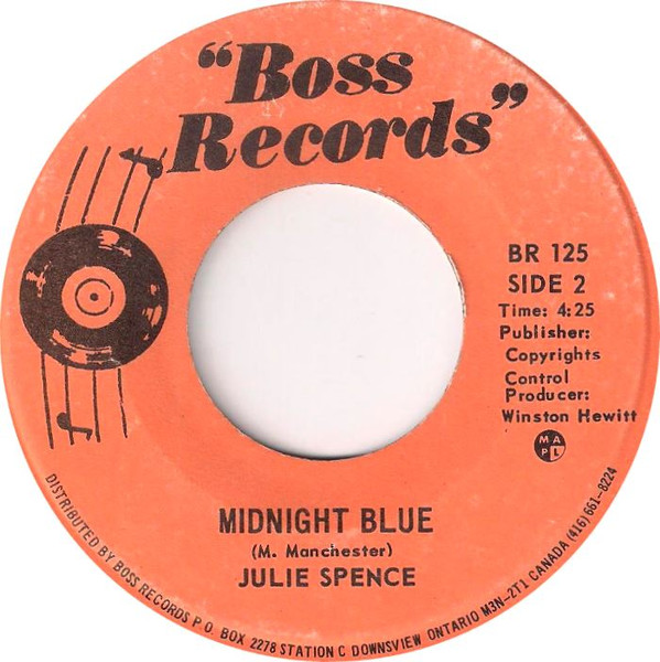 Julie Spence - Don't Stay Away / Midnight Blue | Boss Records (BR 125) - 2