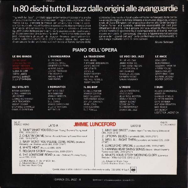 Jimmie Lunceford - Jimmie Lunceford | Fabbri Editori (GdJ 04) - main