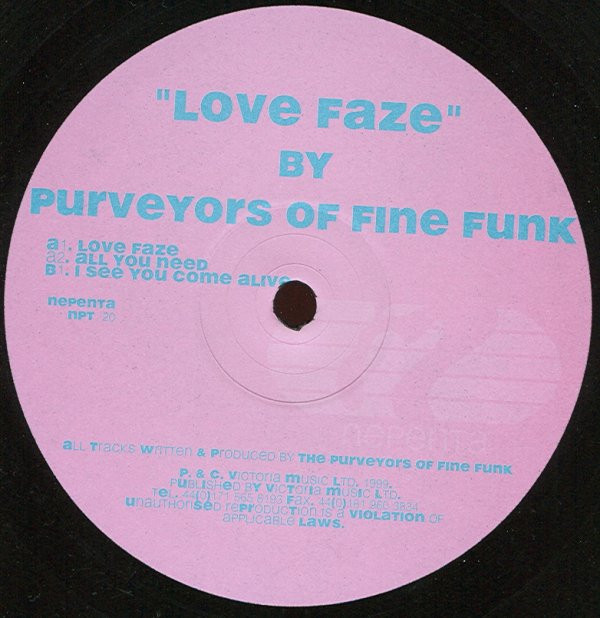 Purveyors Of Fine Funk - Love Faze | Nepenta (NPT 20) - main