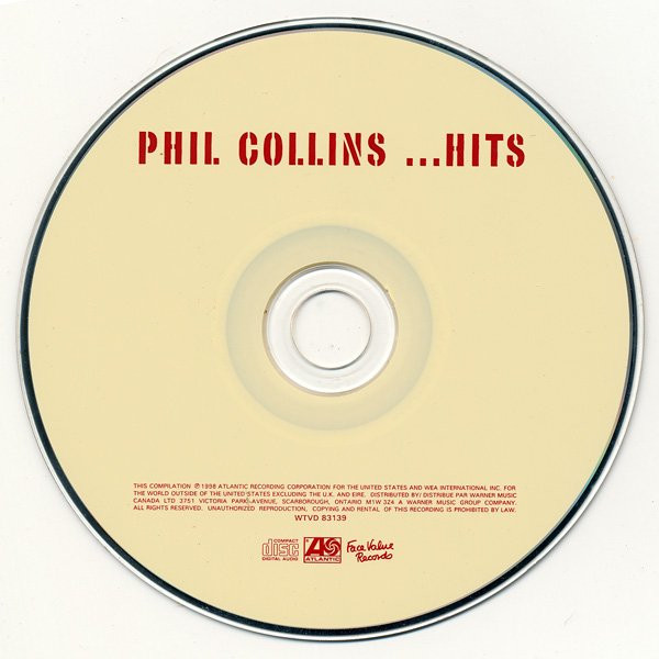 Phil Collins - ...Hits | Atlantic (WTVD 83139) - 3