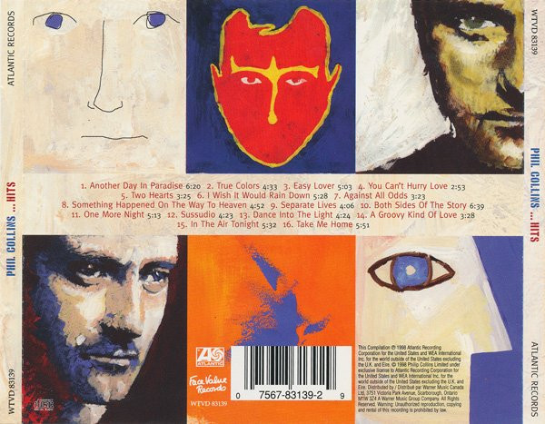 Phil Collins - ...Hits | Atlantic (WTVD 83139) - 2