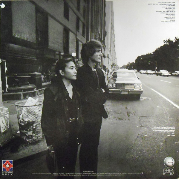 John Lennon & Yoko Ono - Double Fantasy | Geffen Records (XGHS 2001) - 2 John Lennon & Yoko Ono - Double Fantasy | Geffen Records (XGHS 2001) - 2