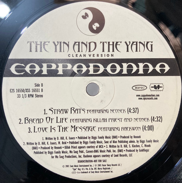 Cappadonna - The Yin And The Yang (Clean Version) | Razor Sharp Records (E2S 16550) - 3