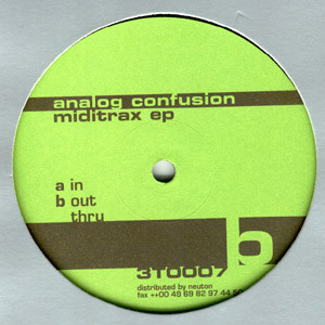 Analog Confusion - Miditrax EP | Tritone (3T0007) - 2