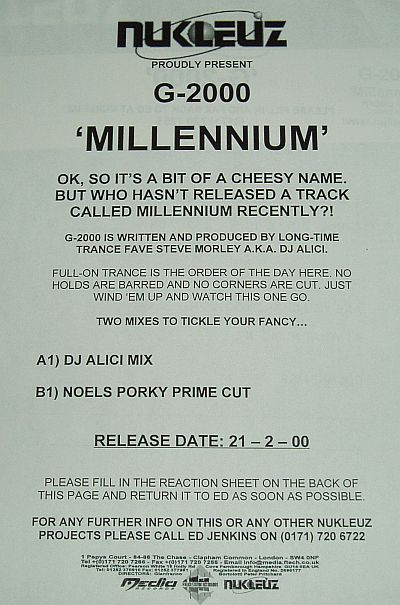 G-2000 - Millennium | Nukleuz (NUKP 0198)