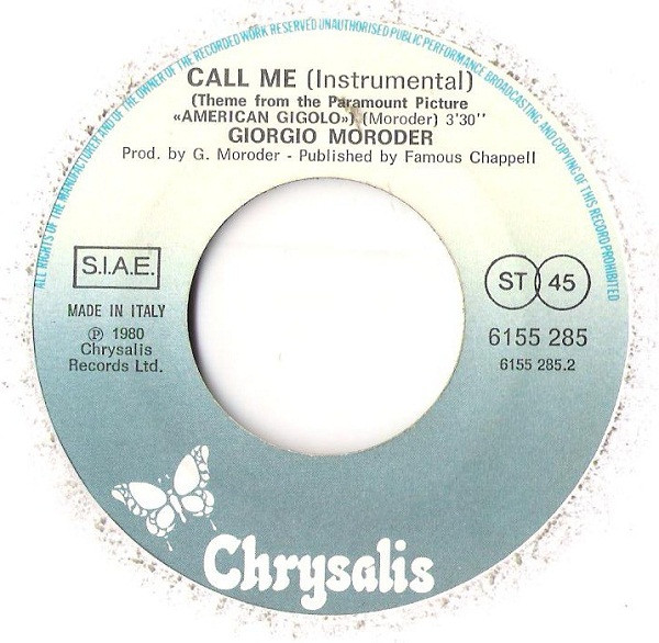 Blondie - Call Me | Chrysalis (6155 285) - 4