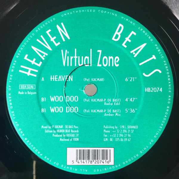 Virtual Zone - Heaven | Heaven Beats Rec. (HB2074) - 4