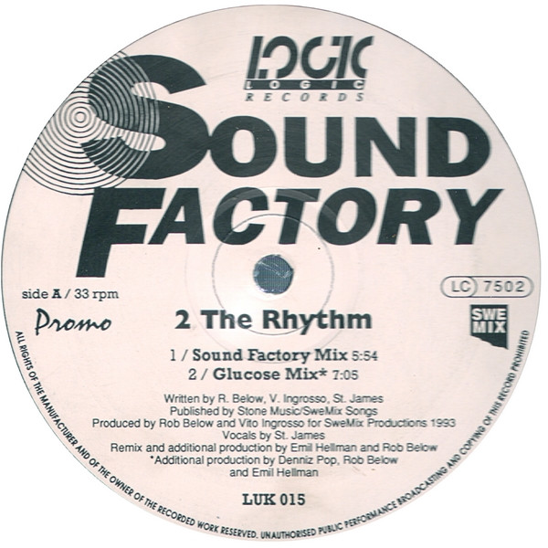 Sound Factory - 2 The Rhythm | Logic Records (LUK 015)