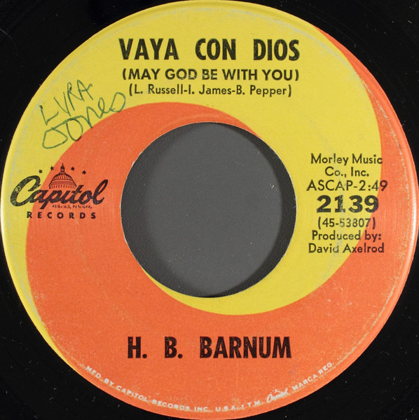 H.B. Barnum - What Did Sister Do? | Capitol Records (2139) - 2