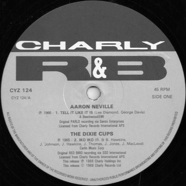 Aaron Neville / Various - Tell It Like It Is | Charly R&B (CYZ 124) - 3