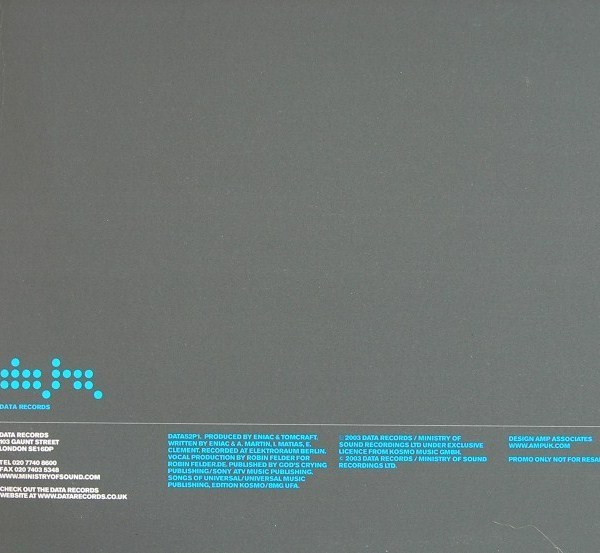 Tomcraft - Loneliness | Data Records (DATA52P1) - 2