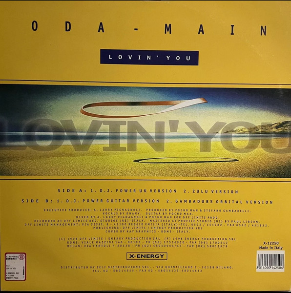 Oda-Main - Lovin' You | X-Energy Records (X-12250) - 2