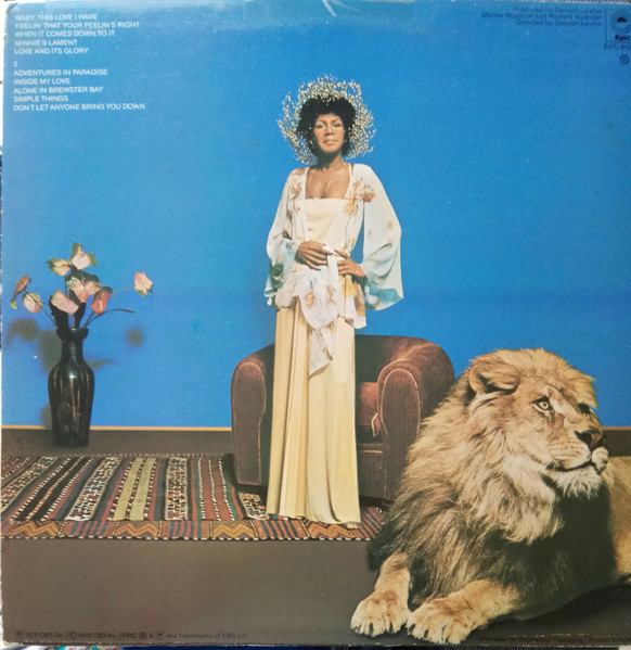 Minnie Riperton - Adventures In Paradise | Epic (EPC 69142) - 4