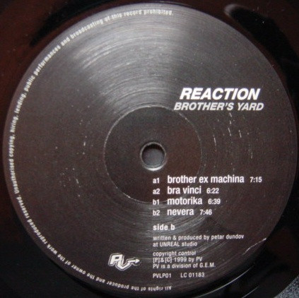 Brother's Yard - Reaction | PV (PVLP01)
