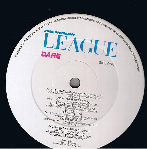 The Human League - Dare | Virgin (V2192) - 4