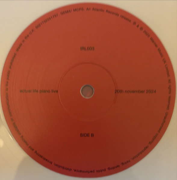 Fred again.. - Actual Life Piano Live 20th November 2024 | Atlantic (IRL003) - 4