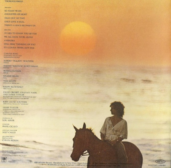 Carole King - Thoroughbred [Vinyl] | Ode Records (SP-77034) - 2