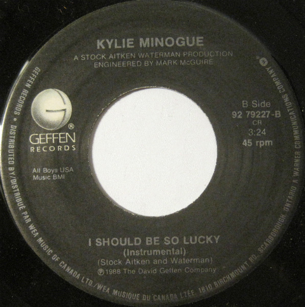 Kylie Minogue - I Should Be So Lucky | Geffen Records (92 79227) - 2