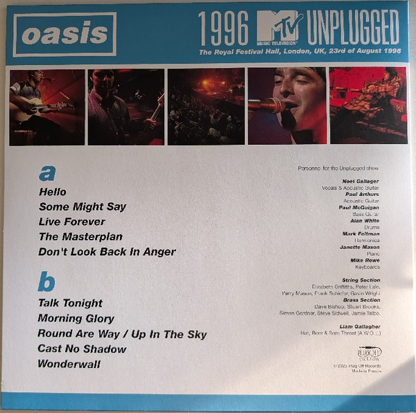 Oasis - 1996 MTV Unplugged | PlugOff Records (PLUG96) - 2 Oasis - 1996 MTV Unplugged | PlugOff Records (PLUG96) - 2