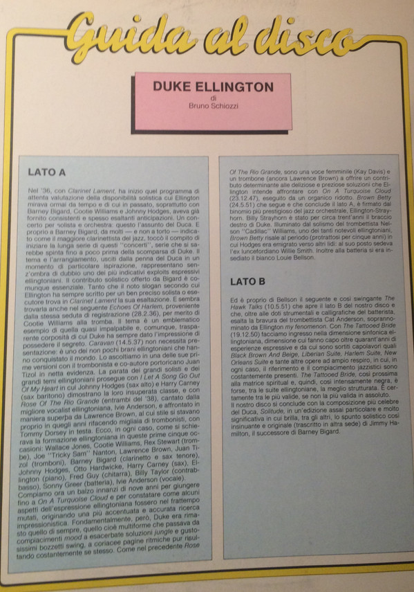 Duke Ellington - Duke Ellington | Fabbri Editori (Gdj 02) - 2