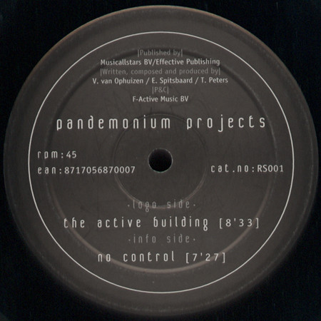 Pandemonium Projects - The Active Building / No Control | Reflecting Sounds (RS001)