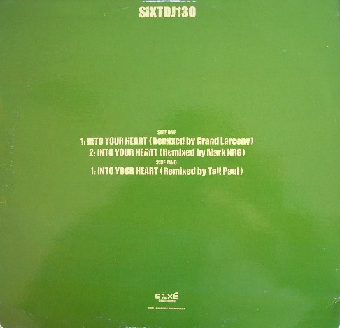 6 By Six - Into Your Heart | 6 x 6 Records (SIXTDJ130) - 2