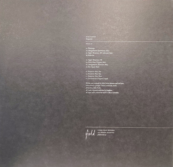 Mike Parker - Dispatches | Field Records (FIELD 34) - 2
