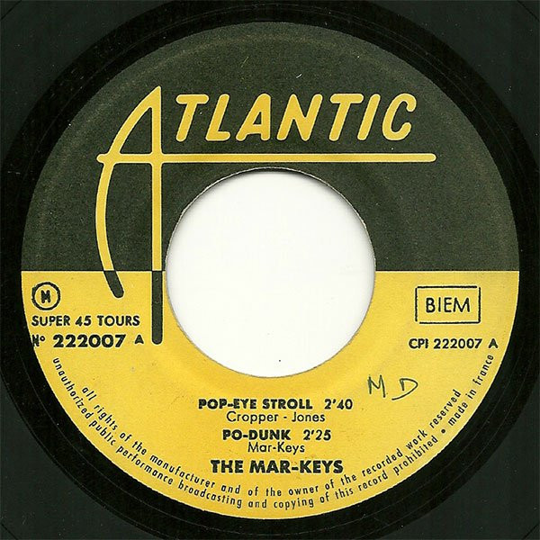 The Mar-Keys - Pop-Eye Stroll | Atlantic (222007) - 3