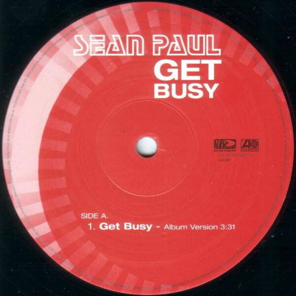 Sean Paul - Get Busy | Atlantic (AT 0155 T) - 3
