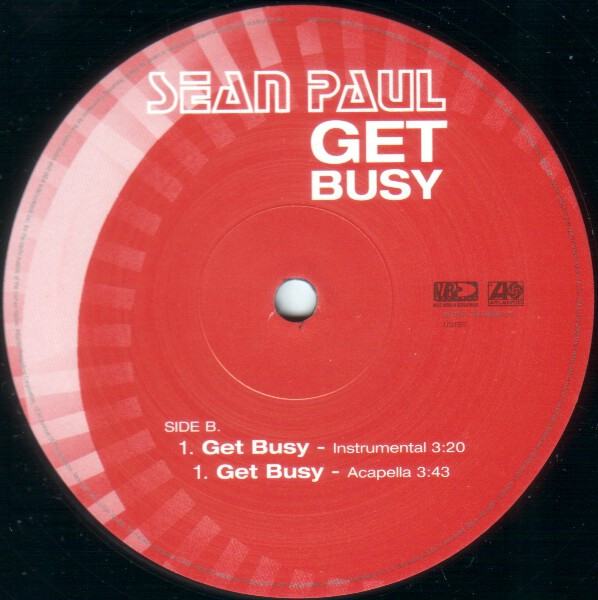 Sean Paul - Get Busy | Atlantic (AT 0155 T) - 4