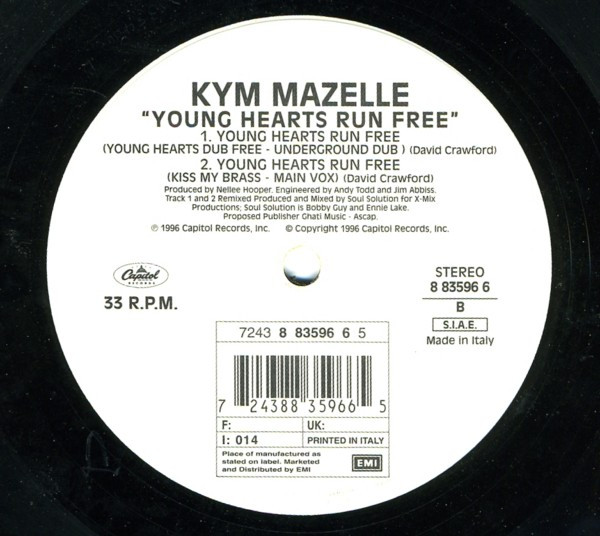 Kym Mazelle - Young Hearts Run Free | Capitol Records (8 83596 6) - 2