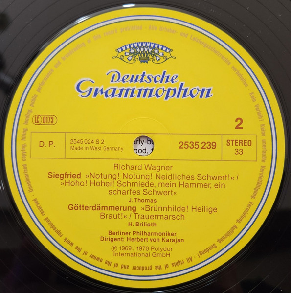 Richard Wagner / Herbert von Karajan , Berliner Philharmoniker - Scenes From "The Ring" | Deutsche Grammophon (2535 239) - 4