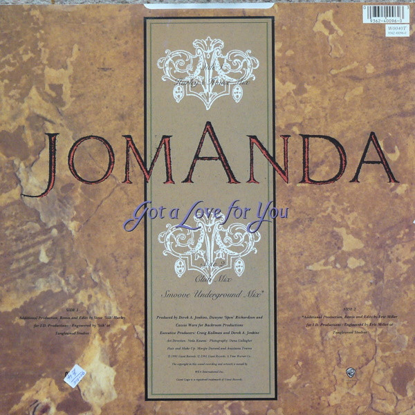 Jomanda - Got A Love For You | Warner Bros. Records (W 0040 T) - 2