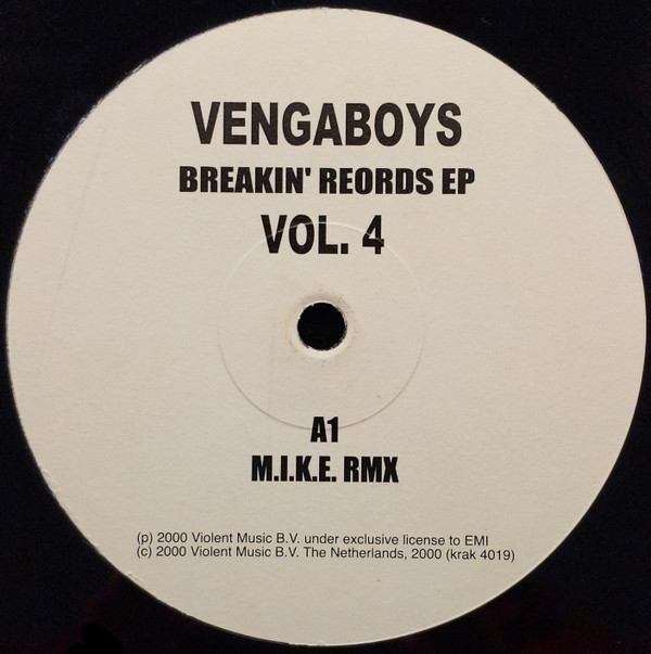 Vengaboys - Breakin' Records EP Vol. 4 | Breakin' Records (krak 4019) Vengaboys - Breakin' Records EP Vol. 4 | Breakin' Records (krak 4019)