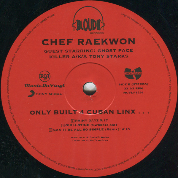 Chef Raekwon - Only Built 4 Cuban Linx... | Music On Vinyl (MOVLP1291) - 3