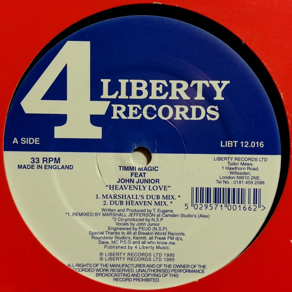 Timmi Magic Feat John Junior - Heavenly Love | 4 Liberty Records (LIBT 12.016) - 2 Timmi Magic Feat John Junior - Heavenly Love | 4 Liberty Records (LIBT 12.016) - 2
