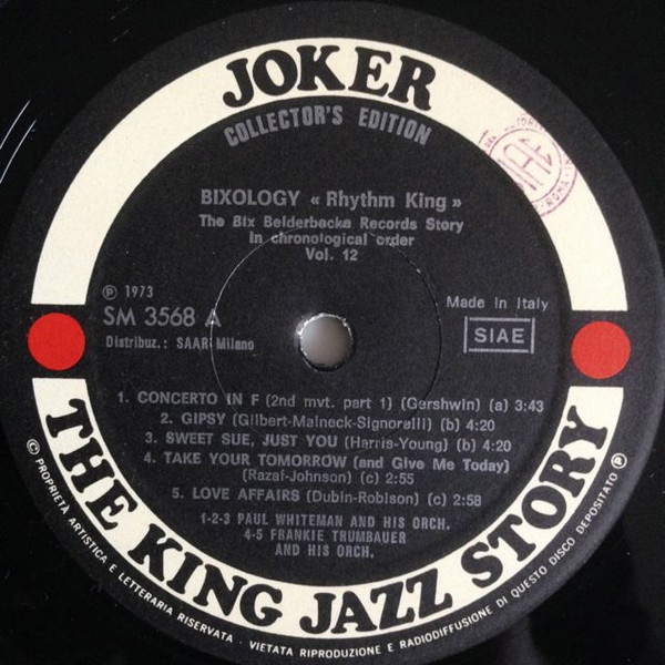 Bix Beiderbecke - Bixology "Rhythm King" | Joker (SM 3568) - 3 Bix Beiderbecke - Bixology "Rhythm King" | Joker (SM 3568) - 3