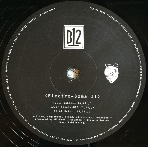 B12 - Electro-Soma II | Warp Records (WARP LP9X) - 4 B12 - Electro-Soma II | Warp Records (WARP LP9X) - 4