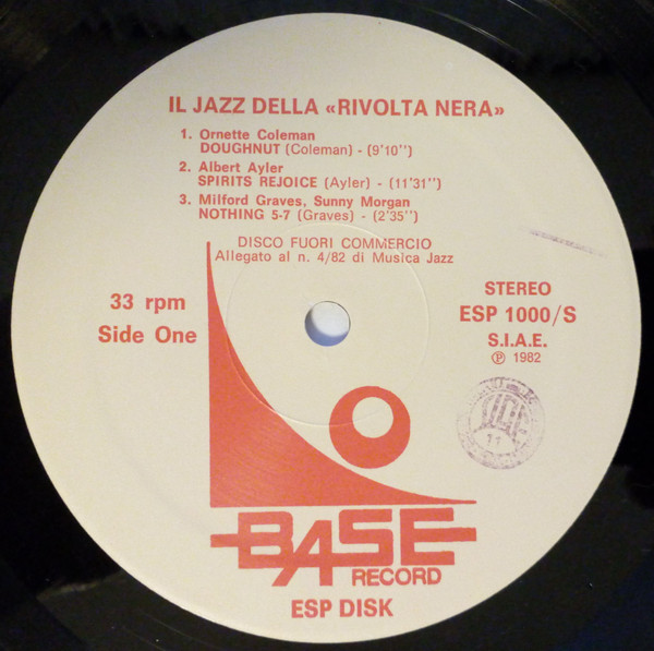 Various - Free Jazz !!! (Anni '60: La "Rivolta Nera") | Base Record (ESP 1000/S) - 3