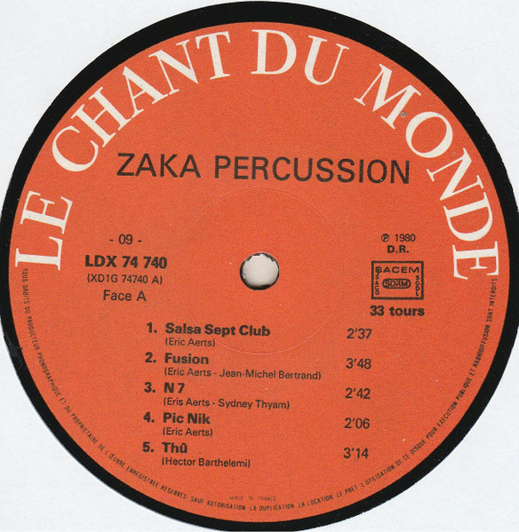 Zaka Percussion - Zaka Percussion | Le Chant Du Monde (LDX 74740) - 3