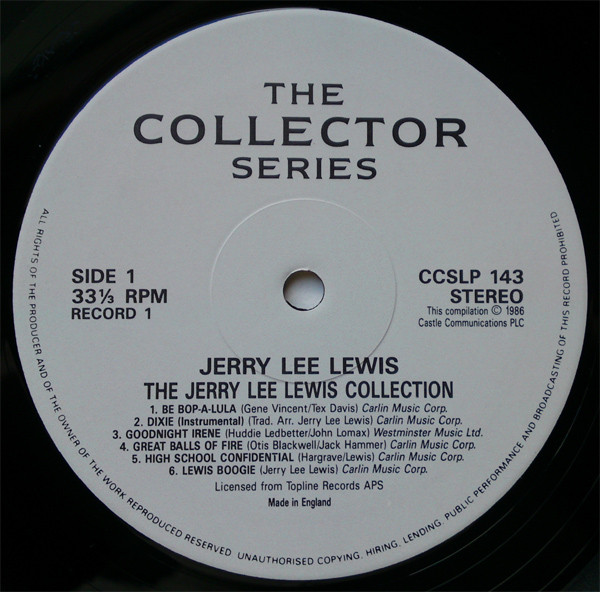 Jerry Lee Lewis - The Jerry Lee Lewis Collection | Castle Communications (CCSLP 143) - 4