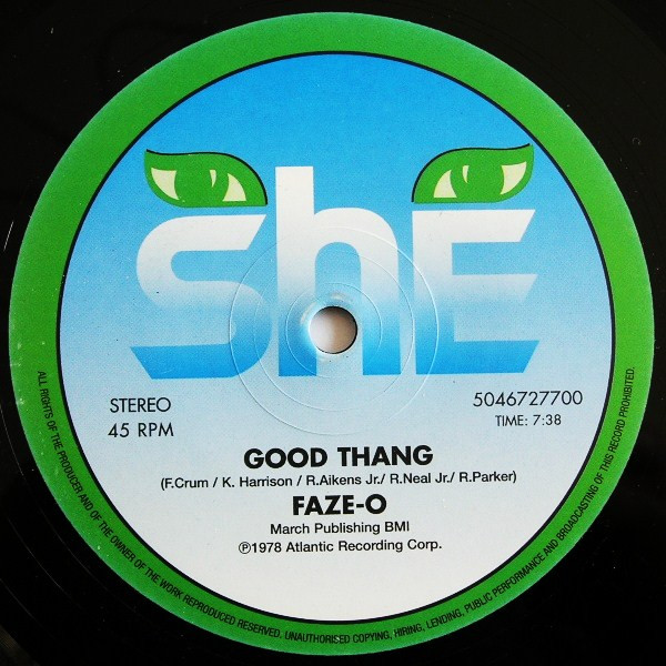 Faze-O - Riding High / Good Thang | She Records (5046727700) - 3