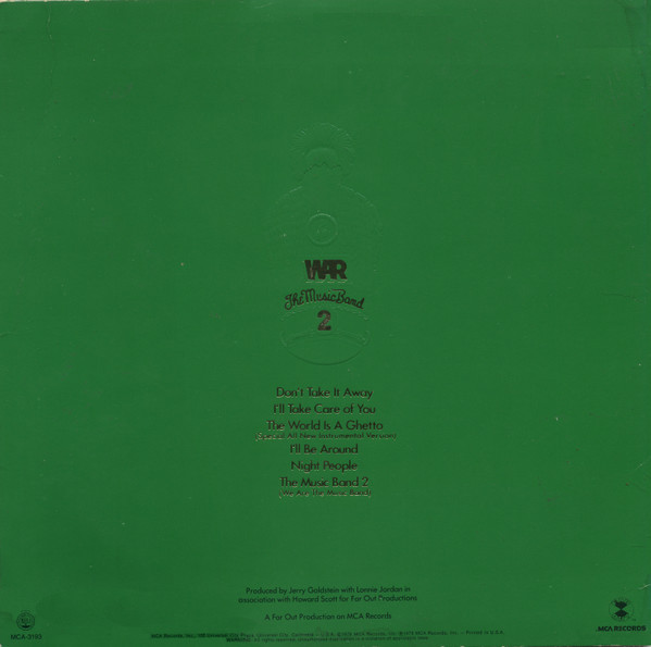 War - The Music Band 2 | MCA Records (MCA-3193) - 2