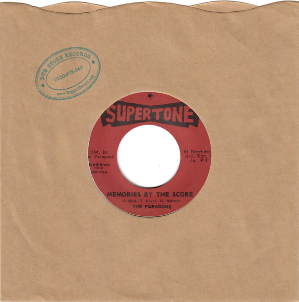 The Paragons - Memories By The Score / My Number One | Supertone (DSR-7-13)