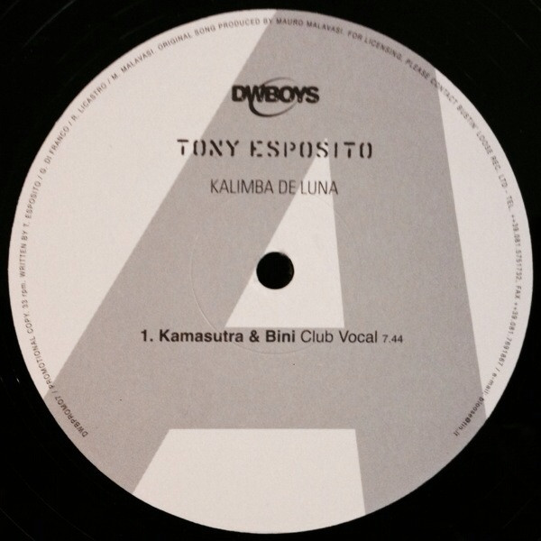 Tony Esposito - Kalimba De Luna | DWBoys (DWBPROMO7) - main