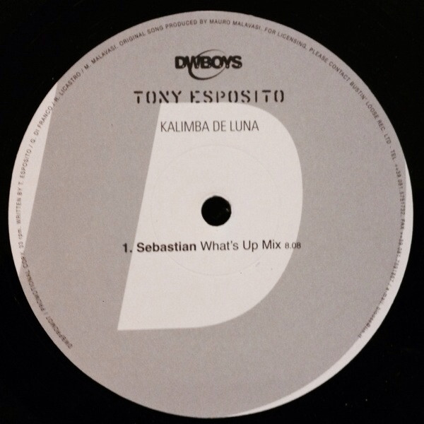 Tony Esposito - Kalimba De Luna | DWBoys (DWBPROMO7) - 4