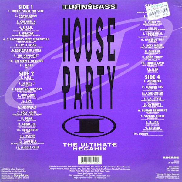 Various - House Party I (The Ultimate Megamix) | Arcade (02 4870 22) - 2